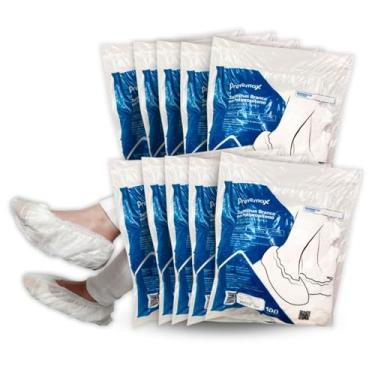 Imagem de Propé descartável tnt Branca c/ 1000 unidades - Touca sapato