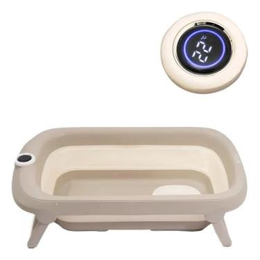 Imagem de Banheira infantil dobravel luxo com termometro - petit pia