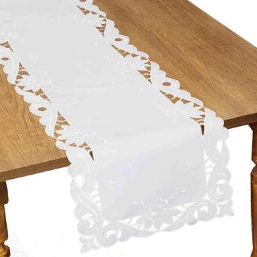 Imagem de Caminho De Mesa Branca 38x165Cm Rafimex