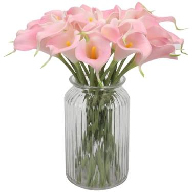 Imagem de Flores artificiais de lírio de calla 12 peças de haste longa realista DIY 33 cm Calla Lily Vibrante Dobrável Decorativa PU Flores Falsas para Arranjo de Flores Centro de Mesa Casa, Estilo2