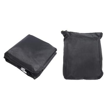 Imagem de Capa de cadeira ao ar livre à prova d'água à prova de UV Durável Oxford Pano Ajuste Fivela de Caminhamento Ajuste FIF para Patio Gawn Garden Furniture Black 29.5x29.5x47.2in