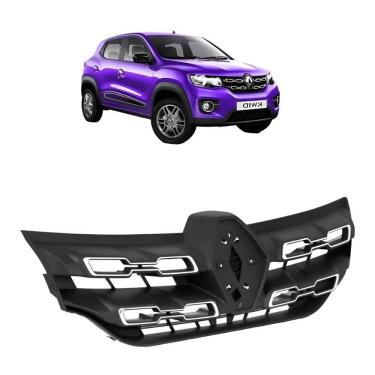 Imagem de Grade Central Kwid 2017 A 2022 Com Friso Cromado - Rufato Rf