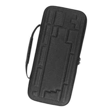 Imagem de FVDPWYE Organizador de estojo de teclado leve à prova de poeira com alça, bolsa de transporte de viagem para teclado mecânico compacto de 84 teclas