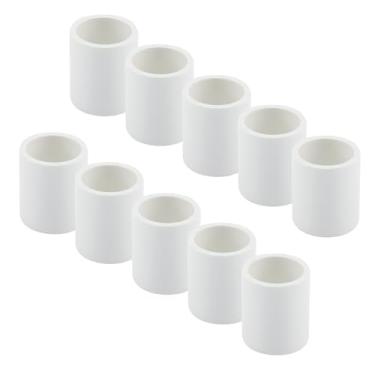 Imagem de UTALIND Adaptador de acoplamento para tubos de PVC de 10 peças de 3/10.2 cm, conectores de soquete deslizantes para bricolage, casa, jardim, mangueiras, móveis, edifícios, suporte estrutura de canto