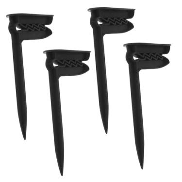 Imagem de TOPPERFUN 4 peças de clipes de fixação de toalha de praia à prova de vento, grampos de plástico para uso ao ar livre, cobertores e toalhas seguros para piquenique de praia, acessórios essenciais para