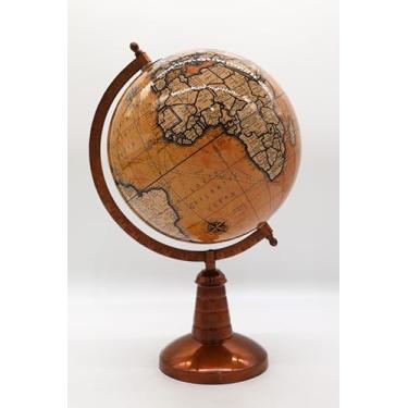 Imagem de Globo Terrestre Decorativo com Base de Metal Cobre