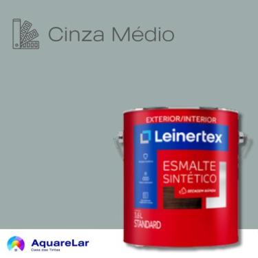 Imagem de Esmalte Sintético Leinertex Brilhante 3,6L, CINZA MÉDIO, 3,6L