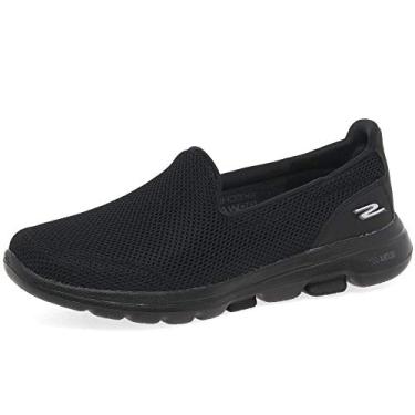 Imagem de Tênis feminino Skechers Go Walk 5-15901, Preto, 7.5