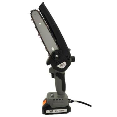 Imagem de Mini Motosserra Elétrica 6' Portátil 2,0AH 21V Bivolt- Razi