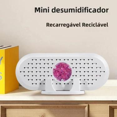 Imagem de Mini Desumidificador Portátil USB Recarregável, Absorvente De Umidade 