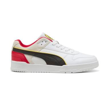 Imagem de PUMA Tênis masculino Scuderia Ferrari Rbd Game Low Cadarço Casual - Preto, Branco, 41