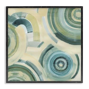 Imagem de Stupell Industries Design de arte giclée emoldurado preto Passiflora Fractals redondo por Grace Popp, 12 x 12