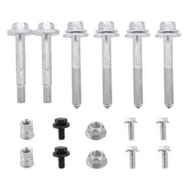 Imagem de Hihaha Nº 68211932AB/6508510AAParafuso de subestrutura de membro cruzado traseiro para Jeep Compass Patriot 2007-2017 para Dodge Caliber 2007-2017/traseiro/plástico de metal durável/1 conjunto preto