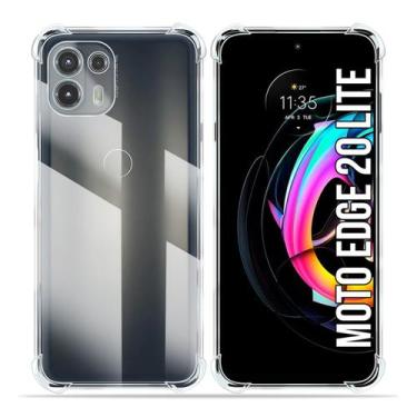 Imagem de Capa anti impacto/SHOCK transparente Para Moto Edge 20 Lite XT2139-2 -