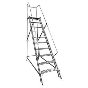 Imagem de Escada Plataforma em Aluminio 2,50m com 9 degraus ESCALEVE