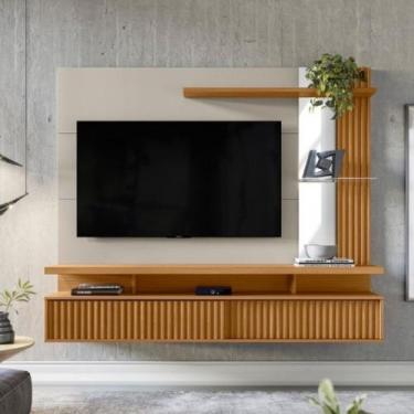 Imagem de Painel Home Maragogi 182cm para Tv AtA 60 Polegadas Linea Brasil, Natu