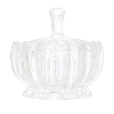 Imagem de Potinho Pequeno Potiche Decorativo De Cristal Resistente Chique Geneva