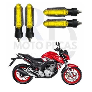 Imagem de Kit Seta para Moto CB 250 TWISTER Pisca Led Universal P53 12V Esportiv
