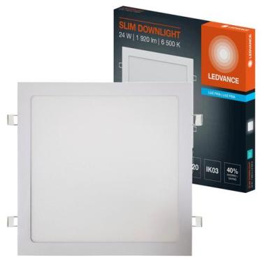 Imagem de Painel Plafon Quadrado Embutir 24w Luz Branca 6500K - Ledvance