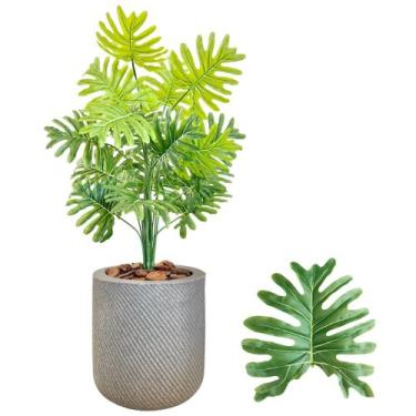 Imagem de Planta Bananinha Artificial Completo Vaso Bojo Decoração - Flor Imp