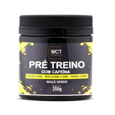 Imagem de Pre treino com cafeína 250g Pote Sabor Maçã Verde - WCT Fitness