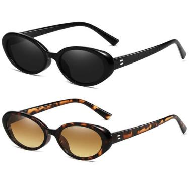 Imagem de Óculos de sol Breaksun Retro Oval 90s Vintage para mulheres e homens