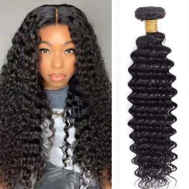Imagem de Pacotes de cabelo aquecidos perto de Deep Wave 30 cm 100% virgem brasi
