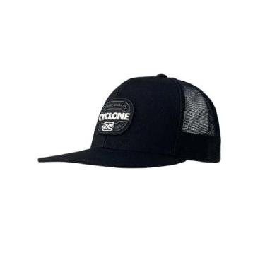Imagem de Boné Cyclone Aba Reta Trucker Quality, Preto, U