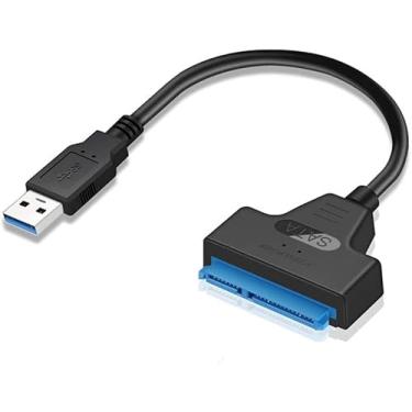 Imagem de Adaptador Sata Usb 3.0 Ssd Hd Externo Notebook Para Ler Ssd/Hd Disco Rígido de 2,5" Ultra Rápido (5Gbps)