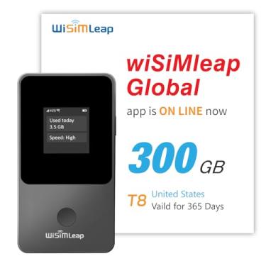 Imagem de Dispositivo hotspot móvel de viagem global roteador de bolso 4G sem taxa de roaming cartão SIM integrado sem necessidade de cartão físico sem contrato 150 países viagem ponto de acesso Wi-Fi portátil