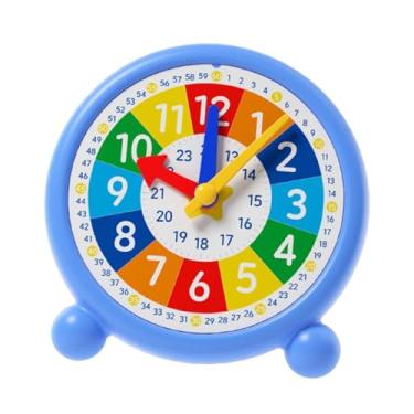 Imagem de Generic Relógio de brinquedo analógico educativo, minutos, cognição numérica, horas, para crianças de 3, 4 e 5 anos
