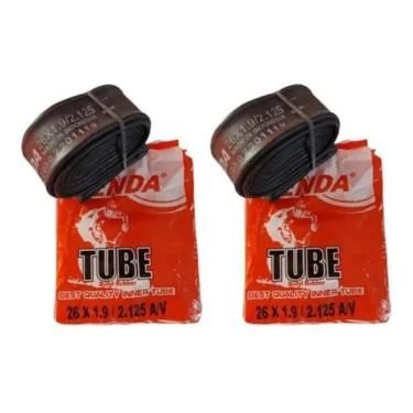 Imagem de 2X Par Câmara Ar Bicicleta Kenda Aro 26X1.75/2.125 Bico Gros