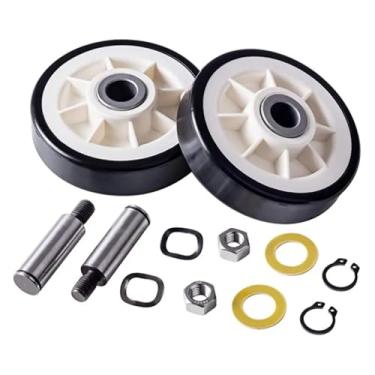 Imagem de 2 kits de rodas de suporte de tambor de secador de roupa 303373K adequado para Whirlpool W10116741 K35-248 kit de manutenção de secadora