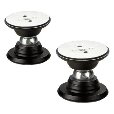 Imagem de Kit magnético de trava e suporte de porta para trailers – preto, pacote com 2 | Trava magnética forte para bagagens para trailers, trailers, trailers, compartimentos de armazenamento de trailers