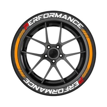 Imagem de Adesivos De Letras Para Pneus De Carros De Performance, 2 Peças, PVC I