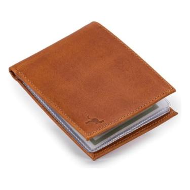 Imagem de Carteira Luxo Couro Legítimo Rg/cnh/cédulas/cartões/moedas(Marrom-claro)