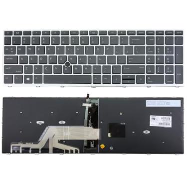 Imagem de Novo teclado de laptop com layout dos EUA com substituição retroiluminada para HP ProBook 650 G4, 650 G5, 655 G4, 655 G5 P/N: L09595-001 L09593-001 L00741-001