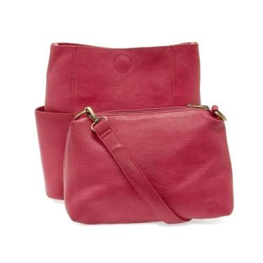 Imagem de Joy Susan Bolsa balde com bolso lateral: Kayleigh Crossbody - Rosa rubi