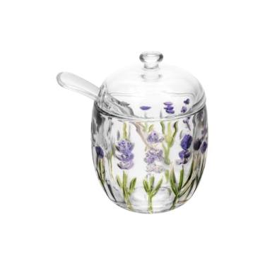 Imagem de Açucareiro Lavanda com Colher 250ml Vidro Elegante – Praticidade, Charme e Sofisticação à Mesa