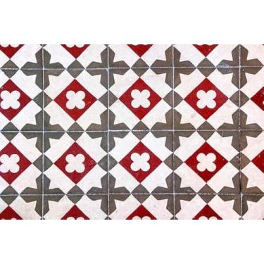 Imagem de Quadro Decorativo com Estampa Mosaic Arabesque Texture Floor Tilesspain 40 x 40 Papel 3 unidades