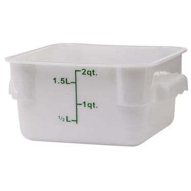 Imagem de Winco PESC-2 1.9l Square White Food Storage Container