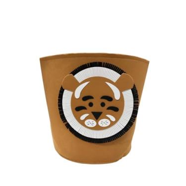Imagem de Cesto Organizador Infantil em Poliéster Dobrável Formato Tigre- Ideal para Brinquedos e Roupas