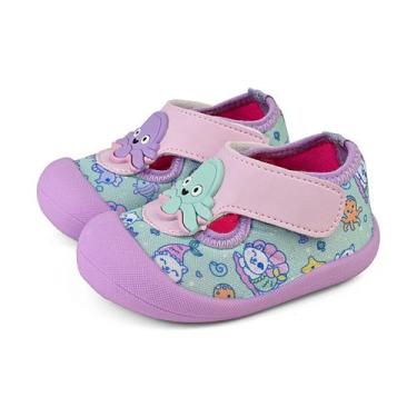 Imagem de Sapameia Antiderrapante Menina Infantil Bebê Piscina Azul Sereia Enfei