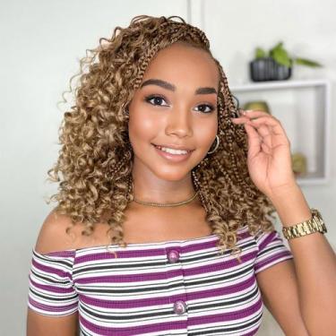 Imagem de Goddess Box Braids Crochet Hair Yewell 14 polegadas, 9 pacotes