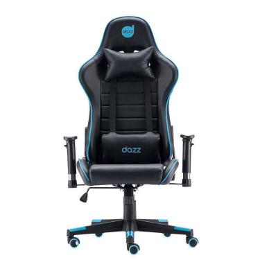 Imagem de Cadeira Gamer Dazz Prime X V2 Preto E Azul Com Almofada Par