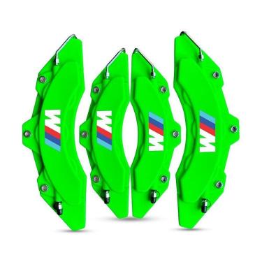Imagem de Kit Capa Pinça P/Freio M3/Bmw Verde + Cola 50G Capa De Pinça