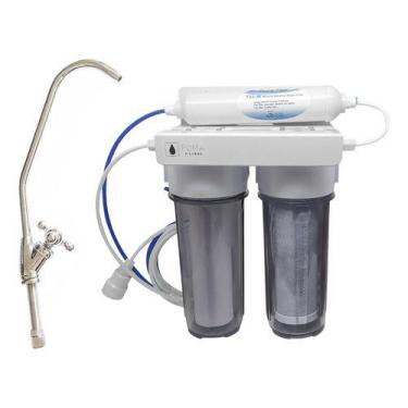 Imagem de Filtro Água Alcalinizante Consumo 3 Estágios 10" - Com Torneira - Fdma