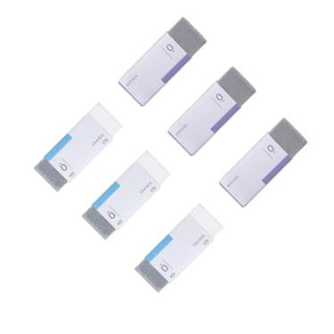 Imagem de GZBABY Pacote com 6 borrachas de areia, borracha fosca de cabeça dupla para lápis corretivo e marcas de caneta de tinta (retângulo)