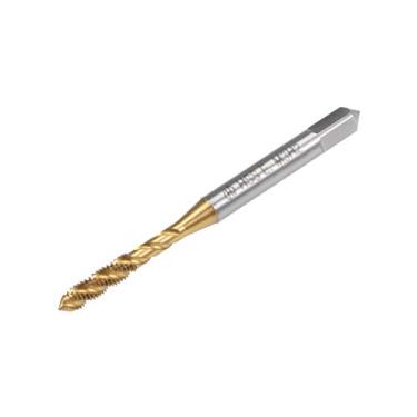 Imagem de uxcell Ponta Espiral métrica Toque de Parafuso H2 Cobalto Revestimento de Titânio M35 HSS, a19051000ux0615, M3