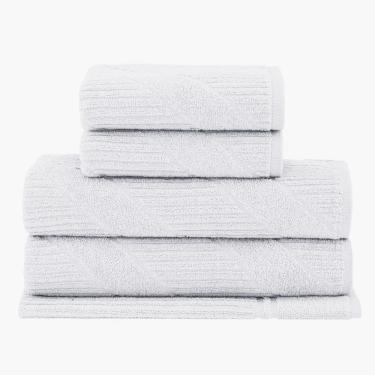 Imagem de Jogo Toalha Banho 5 Peças Jazz Extra Soft Branco Buddemeyer